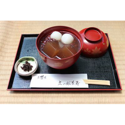 わらびもち入りぜんざい